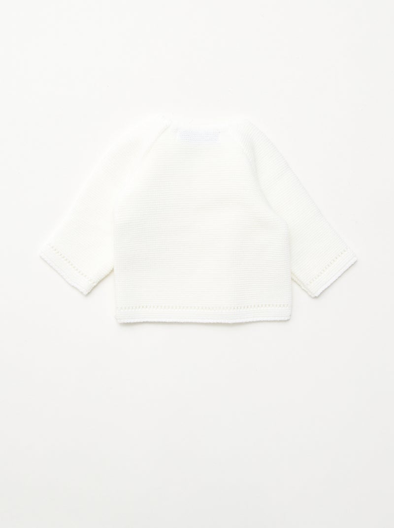 Brassière en tricot 'La manufacture de Layette' Blanc - Kiabi