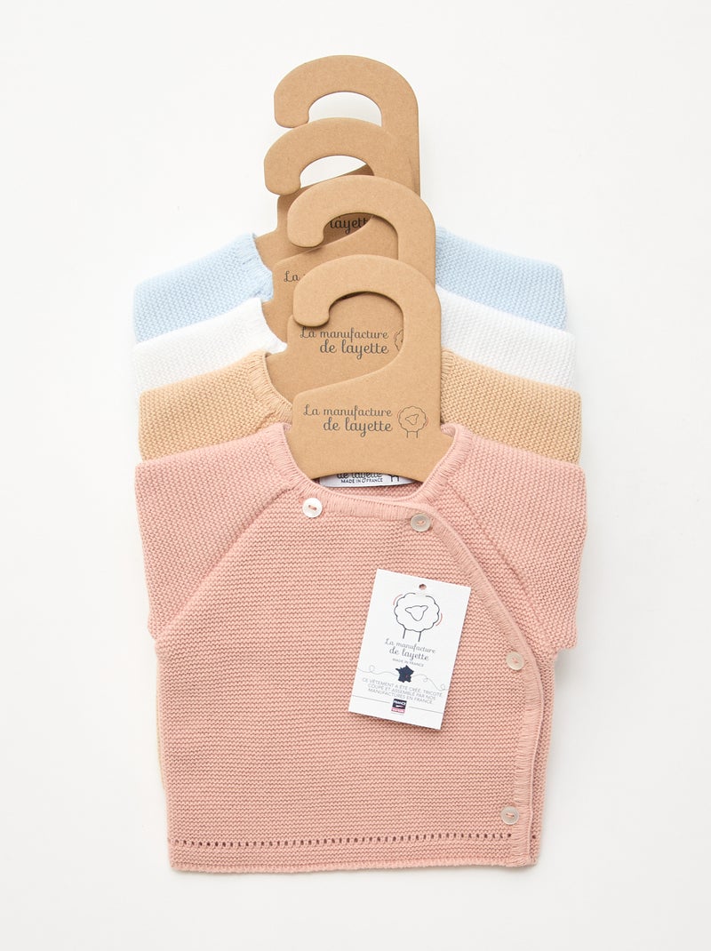 Brassière en tricot 'La manufacture de Layette' Blanc - Kiabi