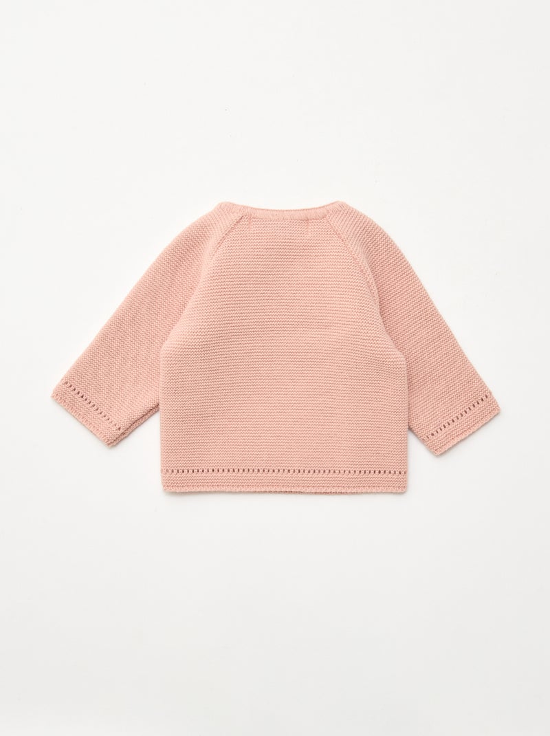 Brassière en tricot 'La manufacture de Layette' Rose - Kiabi
