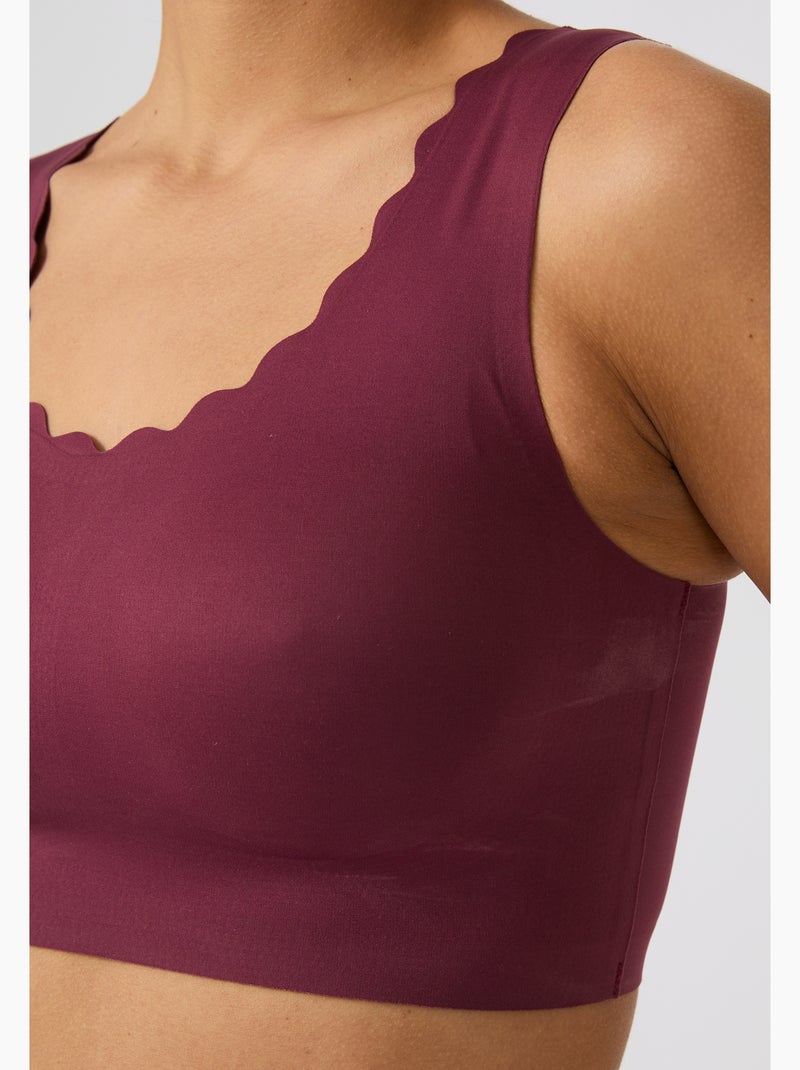 Brassière EXTREME STRETCH - Damart Bordeaux - Kiabi