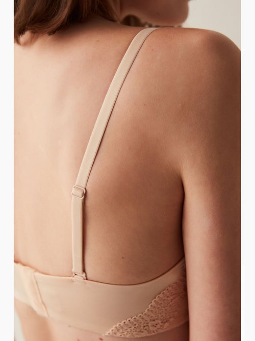 Brassière femme à armatures et bretelles amovibles penti - Kiabi Brassière femme à armatures et bretelles amovibles penti - Kiabi