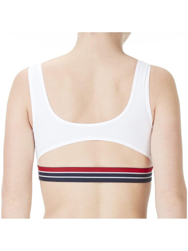 Brassière femme bicolore FU6110 Fila Blanc Bleu - Kiabi