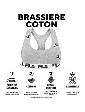 Brassière femme en coton FU6157 Fila