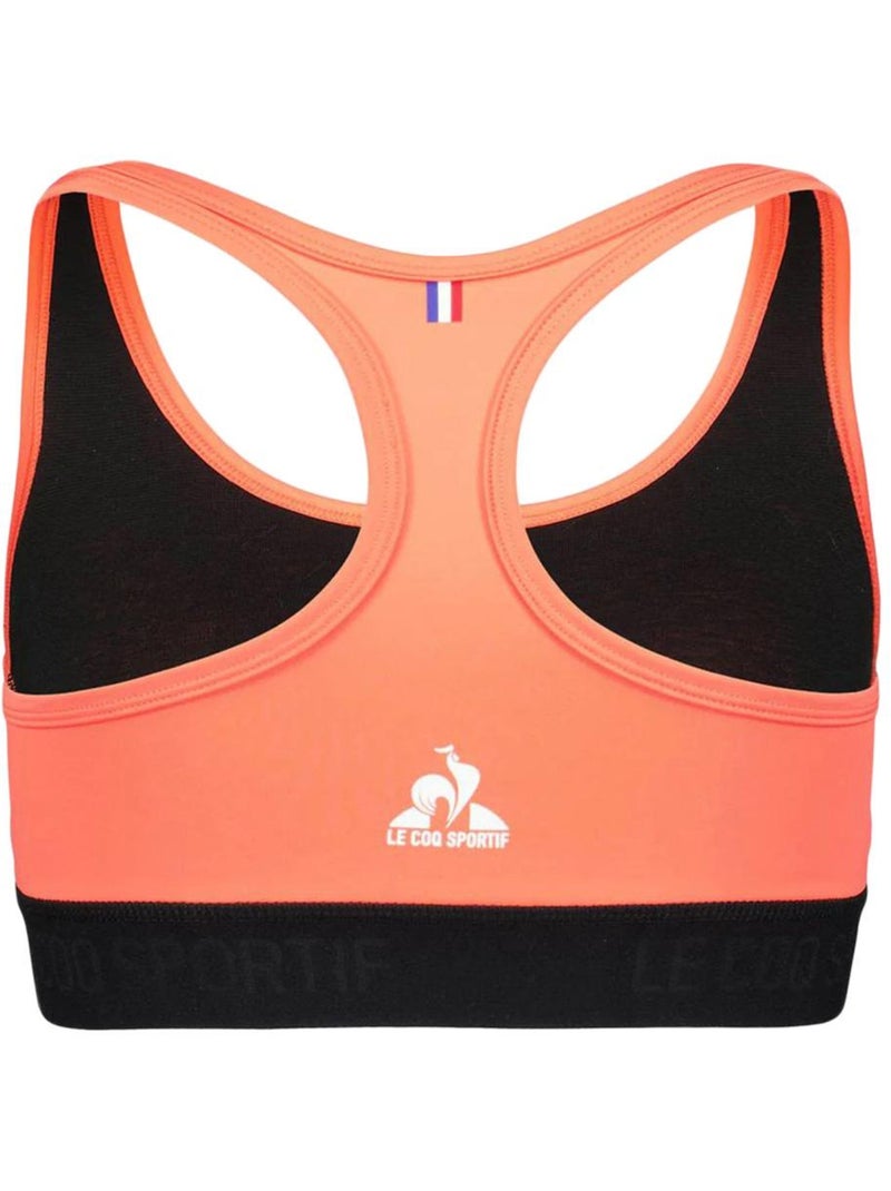 Brassière Femme Le Coq Sportif Training Orange - Kiabi