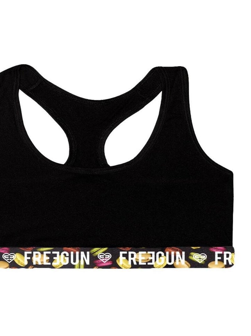 Brassière fille Best Of Anniversary Macaron Freegun Noir - Kiabi