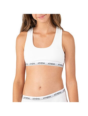 Brassière dos nageur Coton Ultra Doux Athena Fille