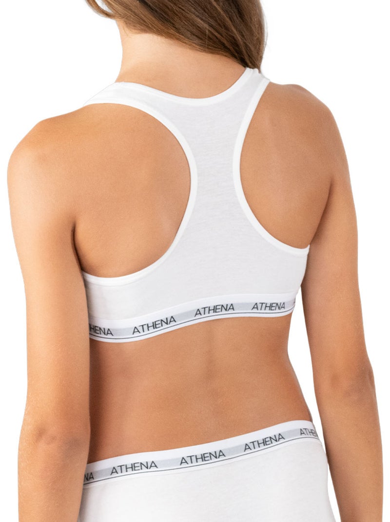 Brassière fille coton ultra doux athena fille Blanc - Kiabi