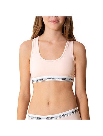 Brassière à coques amovibles fille Coton Ultra Doux Girl by Athena