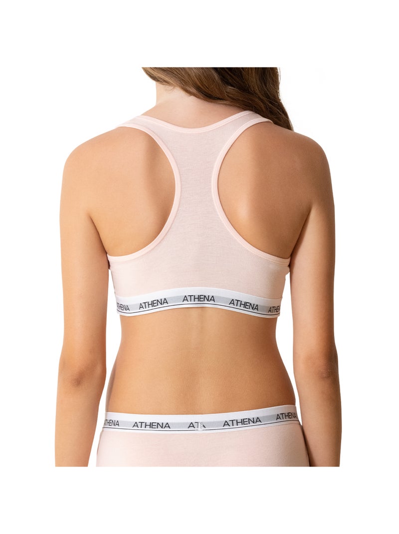 Brassière fille Coton Ultra Doux Athena Rose pastel - Kiabi