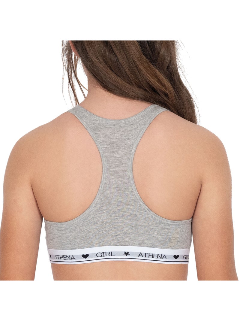Brassière fille Coton Ultra Doux Athena Rose pastel - Kiabi