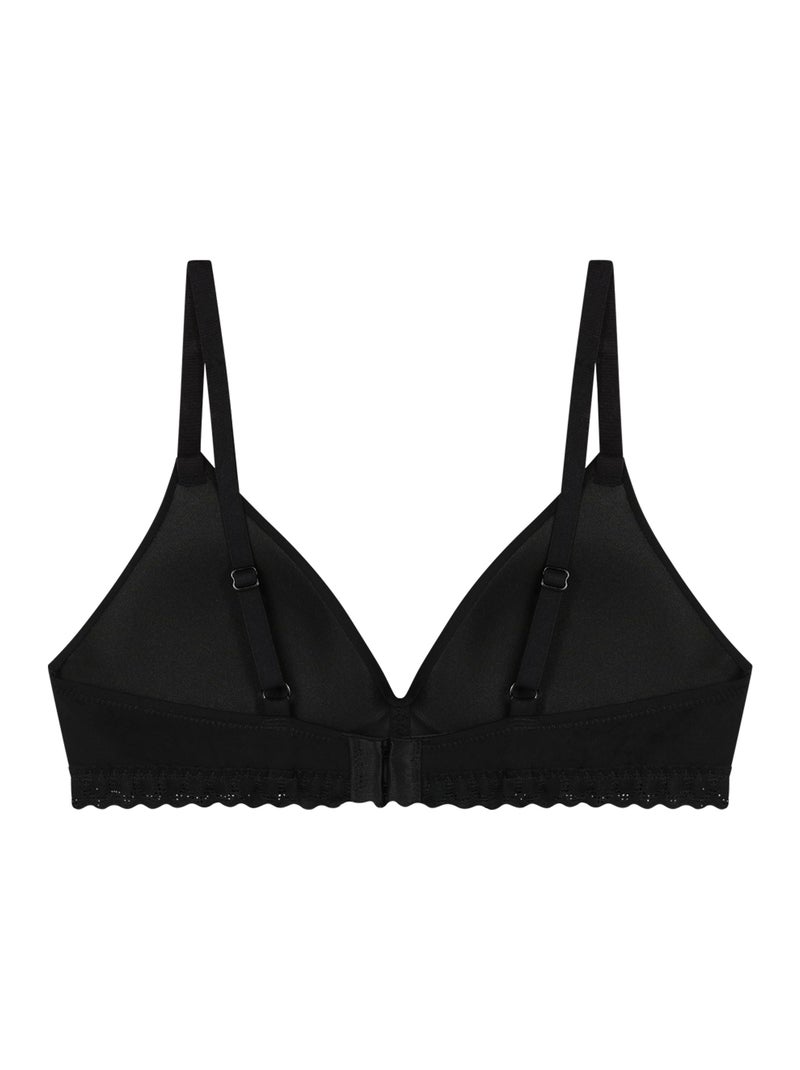 Brassière fille paddé sans armatures Daily Micro Noir - Kiabi