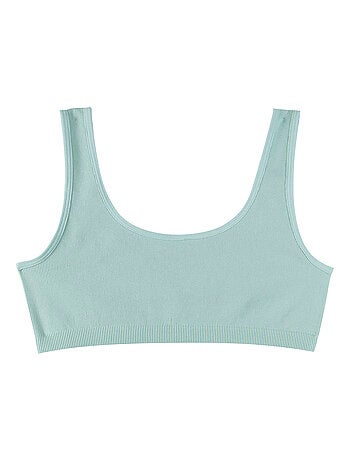 Brassière fille sans couture côtelée ATHENA