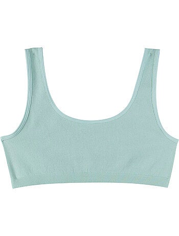 Brassière fille sans coutures cotele
