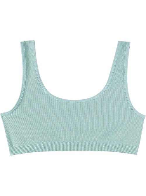 Brassière fille sans coutures cotele - Kiabi