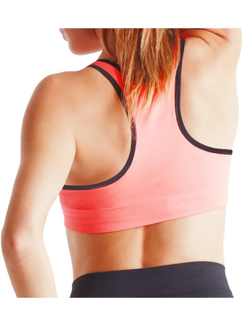Brassière Fit Active Raffermissante Corail - Kiabi