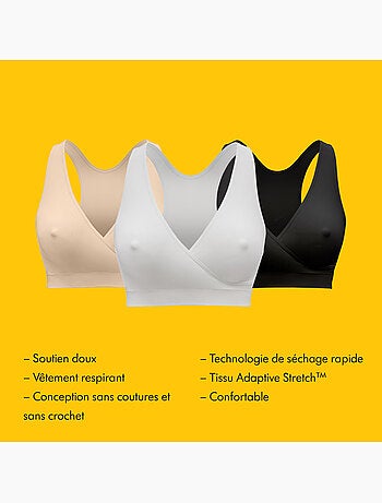 Brassière grossesse et allaitement Medela Keep Cool - Brassière de nuit, respirante et sans coutures