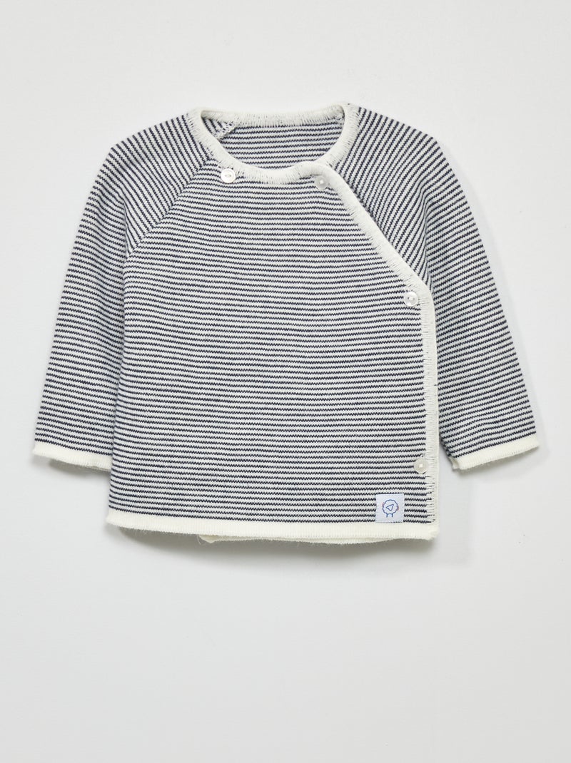 Brassière 'La Manufacture de Layette' - Made in France Bleu marine - Kiabi