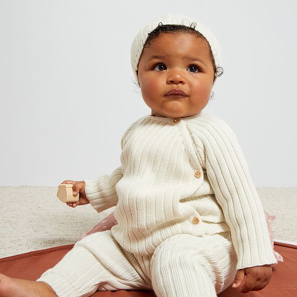Brassiere La Manufacture De Layette En Laine Bebe Garcon Gris Kiabi 12 50
