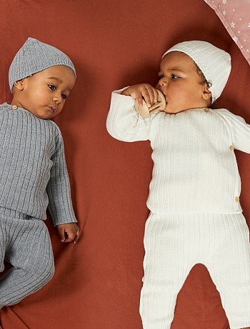 Gilets Ponchos Kits De Tricot Pour Bebe Fille Taille 6 9m Kiabi