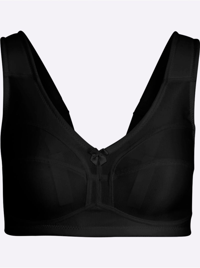 Brassière Large Sans Armatures - Witt - Lot de 2 Noir - Kiabi