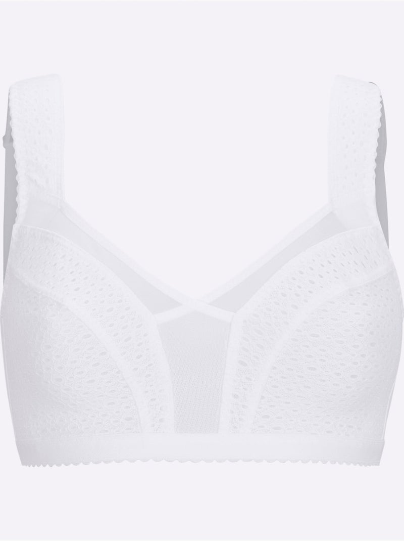 Brassière Large Sans Armatures - Witt Blanc - Kiabi