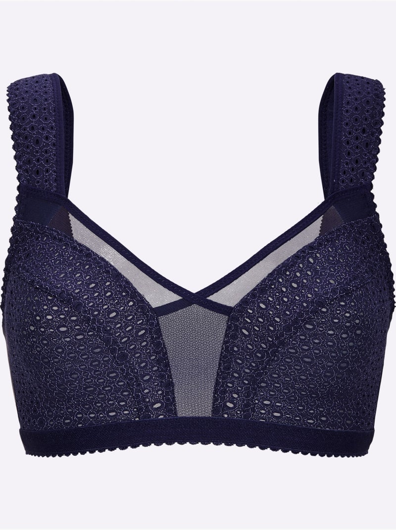 Brassière Large Sans Armatures - Witt Bleu marine - Kiabi