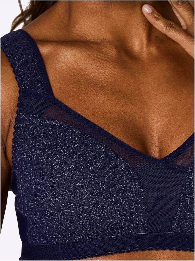 Brassière Large Sans Armatures - Witt Bleu marine - Kiabi