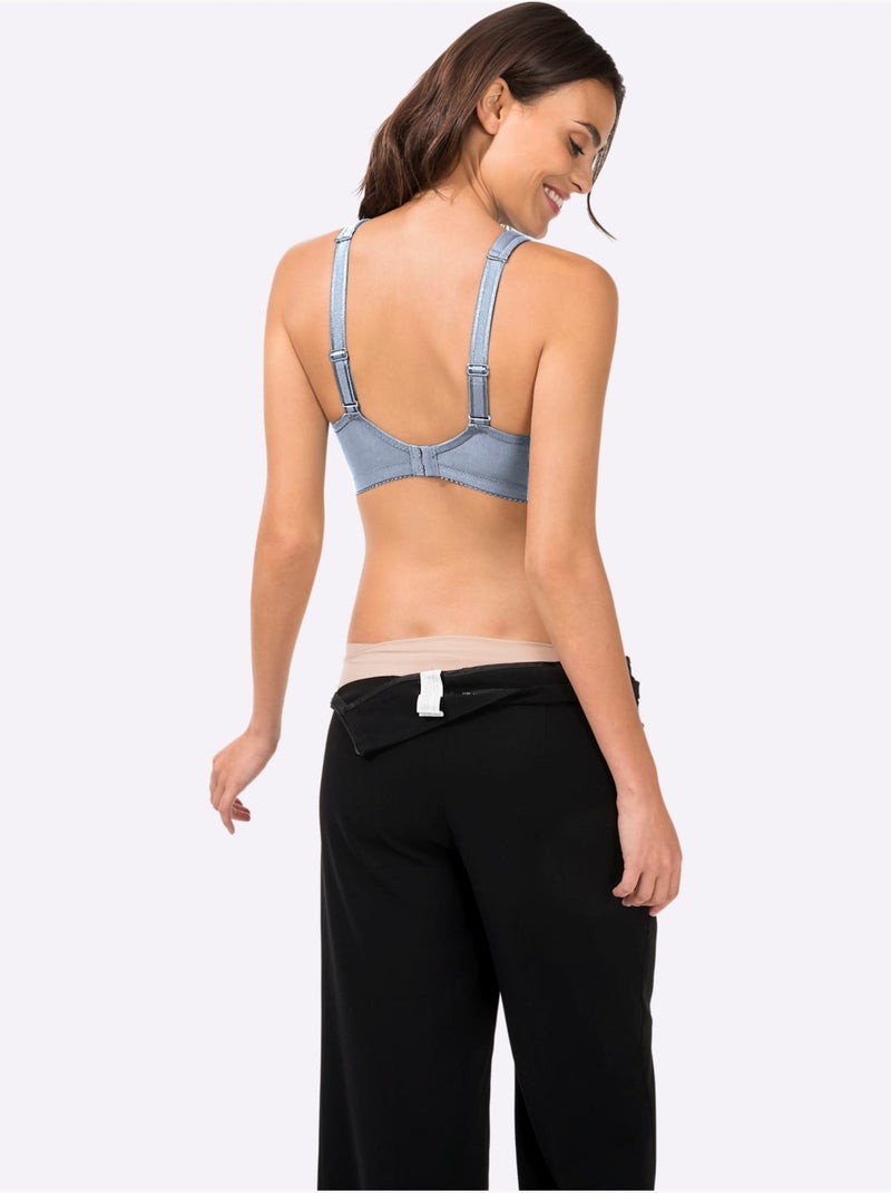 Brassière Large Sans Armatures - Witt Bleu - Kiabi