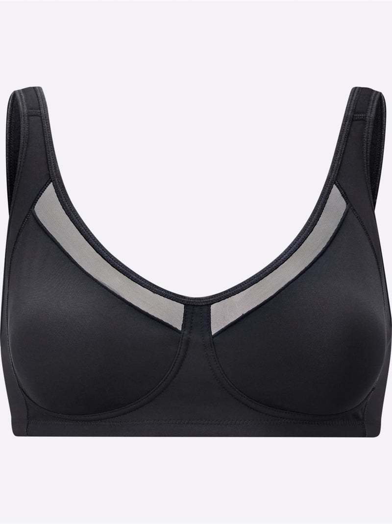 Brassière Large Sans Armatures - Witt Noir - Kiabi