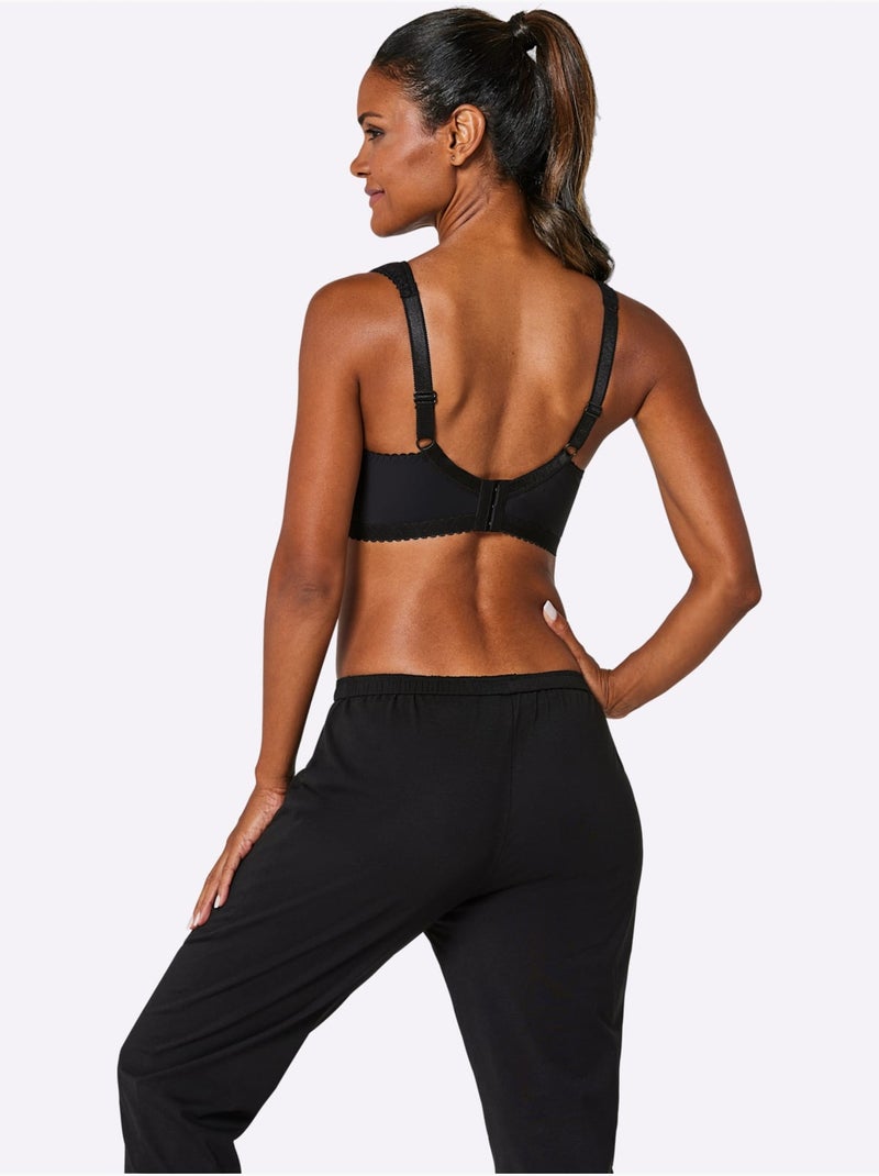 Brassière Large Sans Armatures - Witt Noir - Kiabi