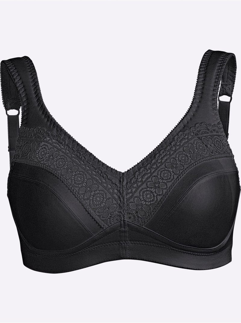 Brassière Large Sans Armatures - Witt Noir - Kiabi