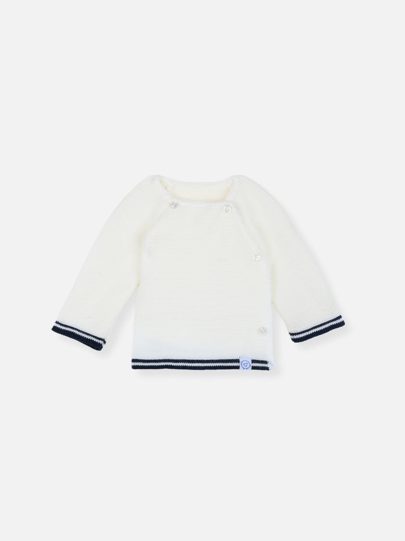 Brassière Liseret Blanc Bleu - Kiabi