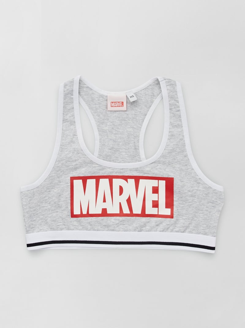 Brassière 'Marvel' en coton gris - Kiabi