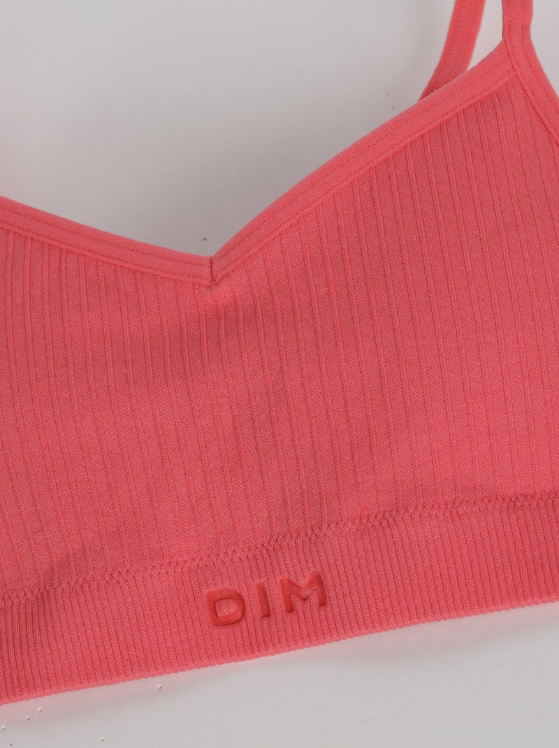 Brassière microfibre sans coutures Seamless Rose clair - Kiabi