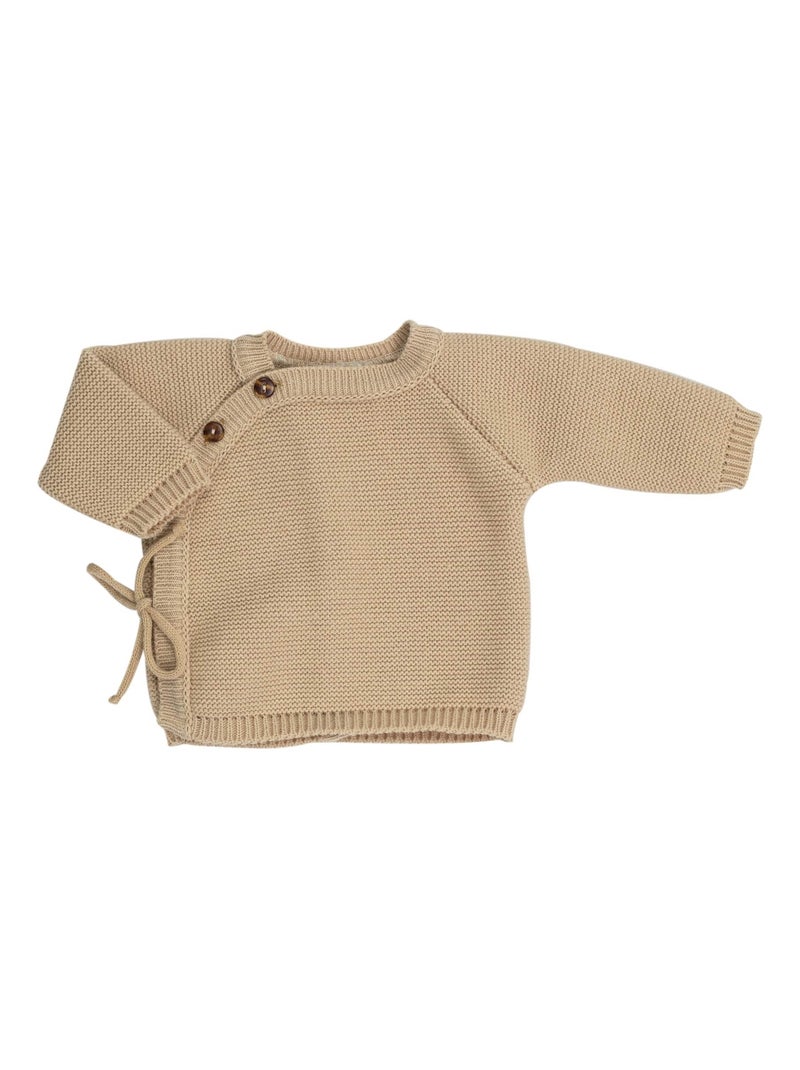 Brassière naissance en maille Marron - Kiabi