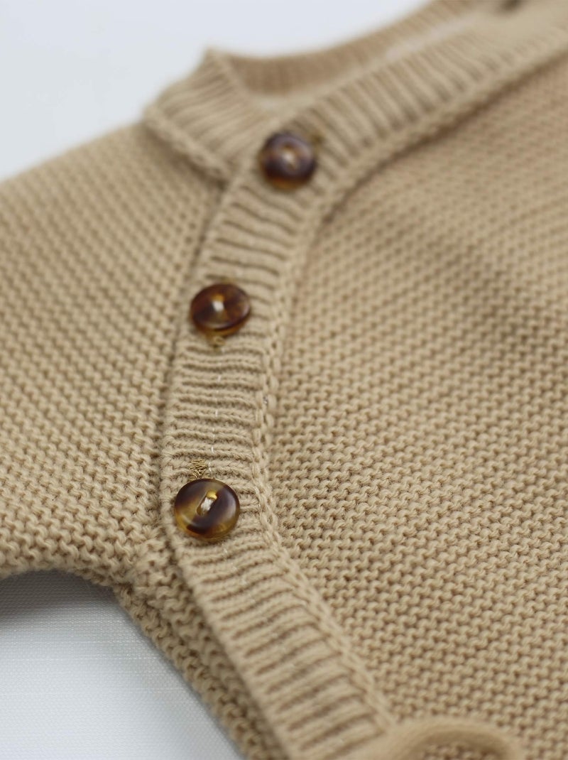 Brassière naissance en maille Marron - Kiabi