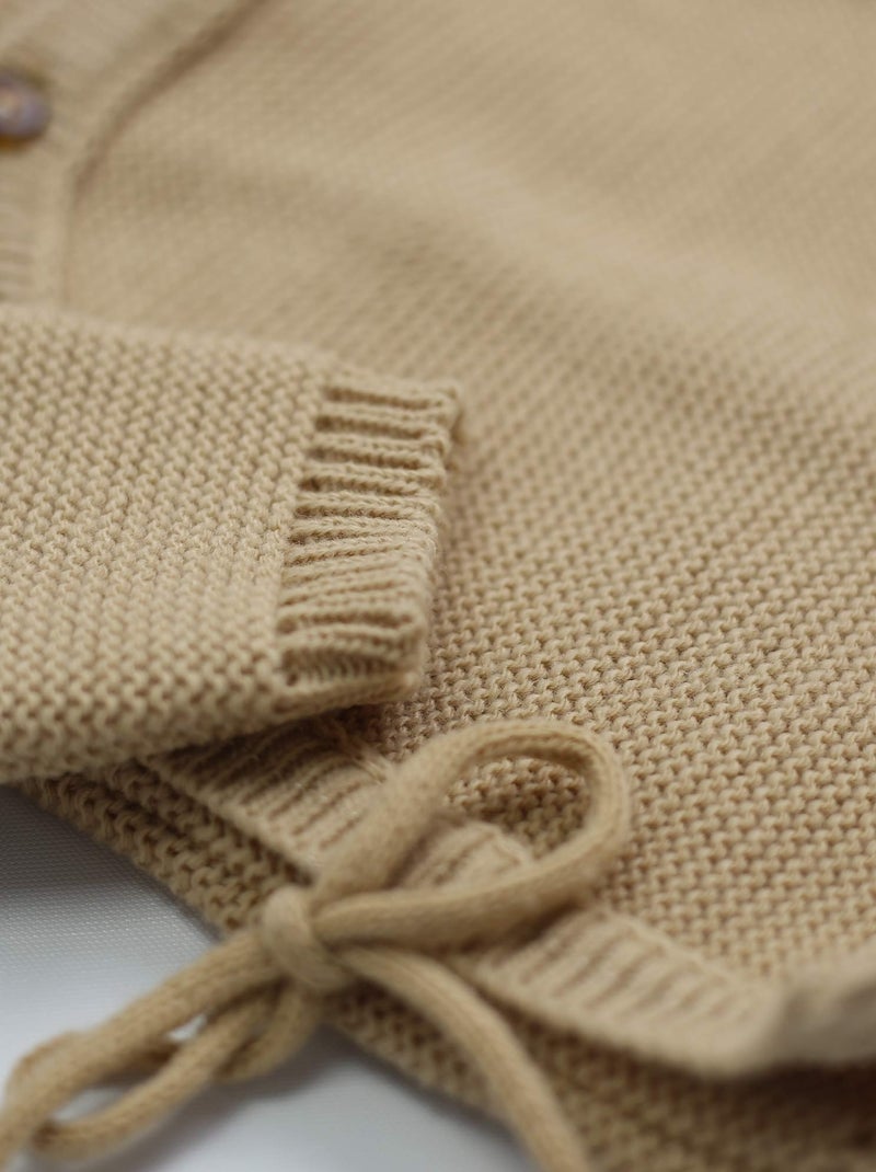Brassière naissance en maille Marron - Kiabi