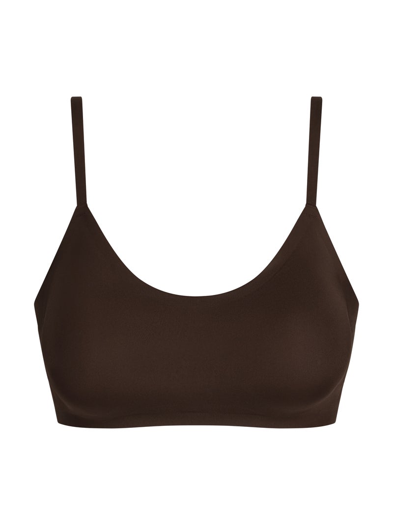 Brassière paddé sans armatures Invisible Marron foncé - Kiabi