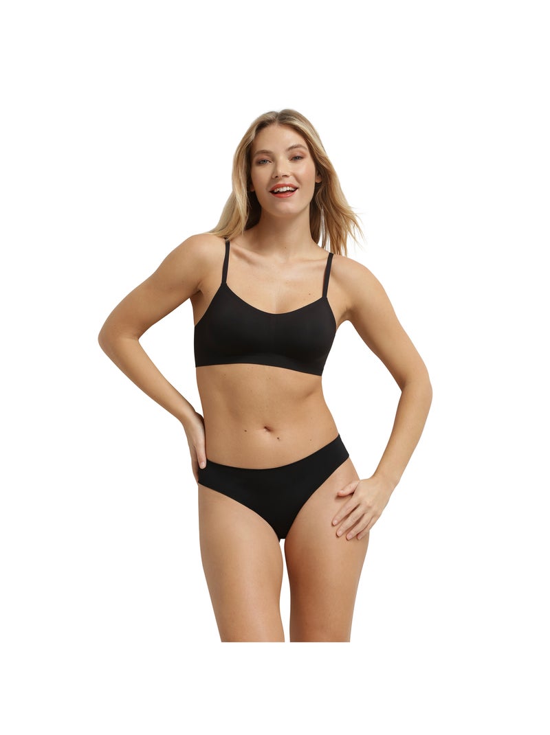 Brassière paddé sans armatures Invisible Noir - Kiabi