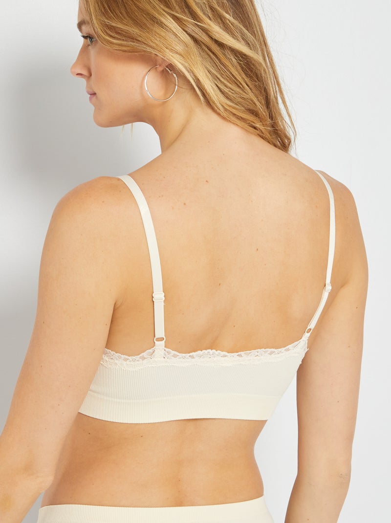 Brassière pads amovibles beige - Kiabi