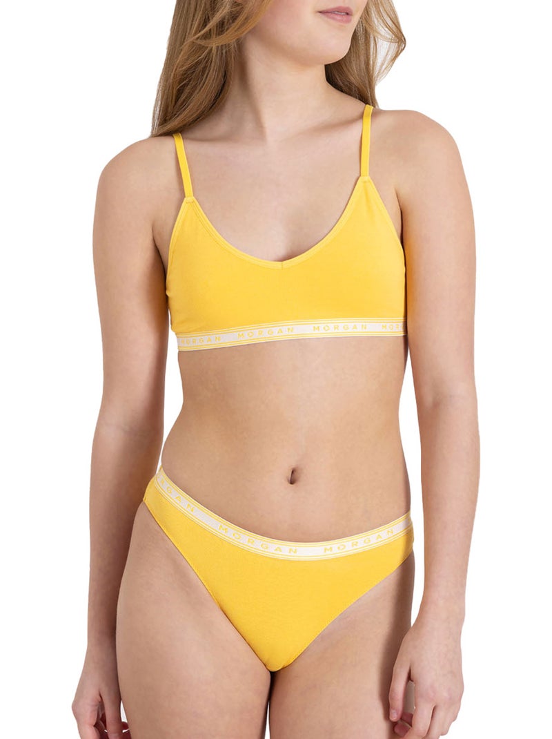Brassière PIA - Morgan Junior Jaune - Kiabi