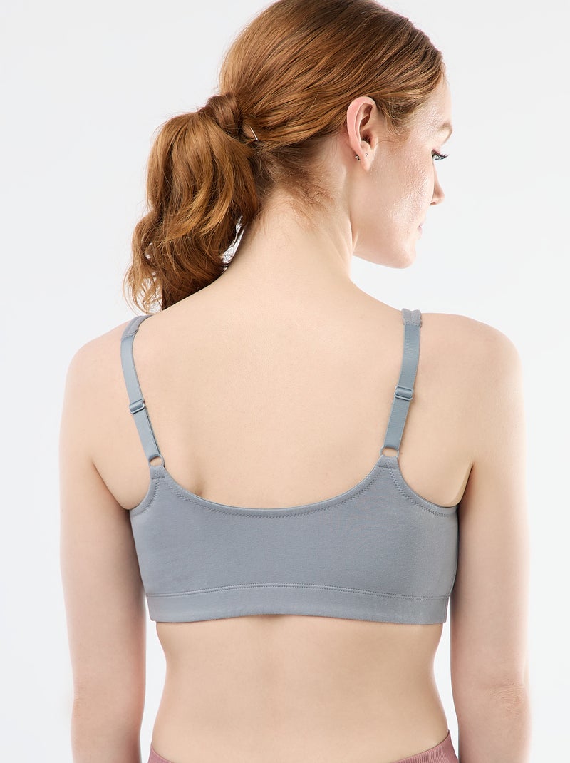 Brassière post-opératoire - Octobre Rose Bleu - Kiabi