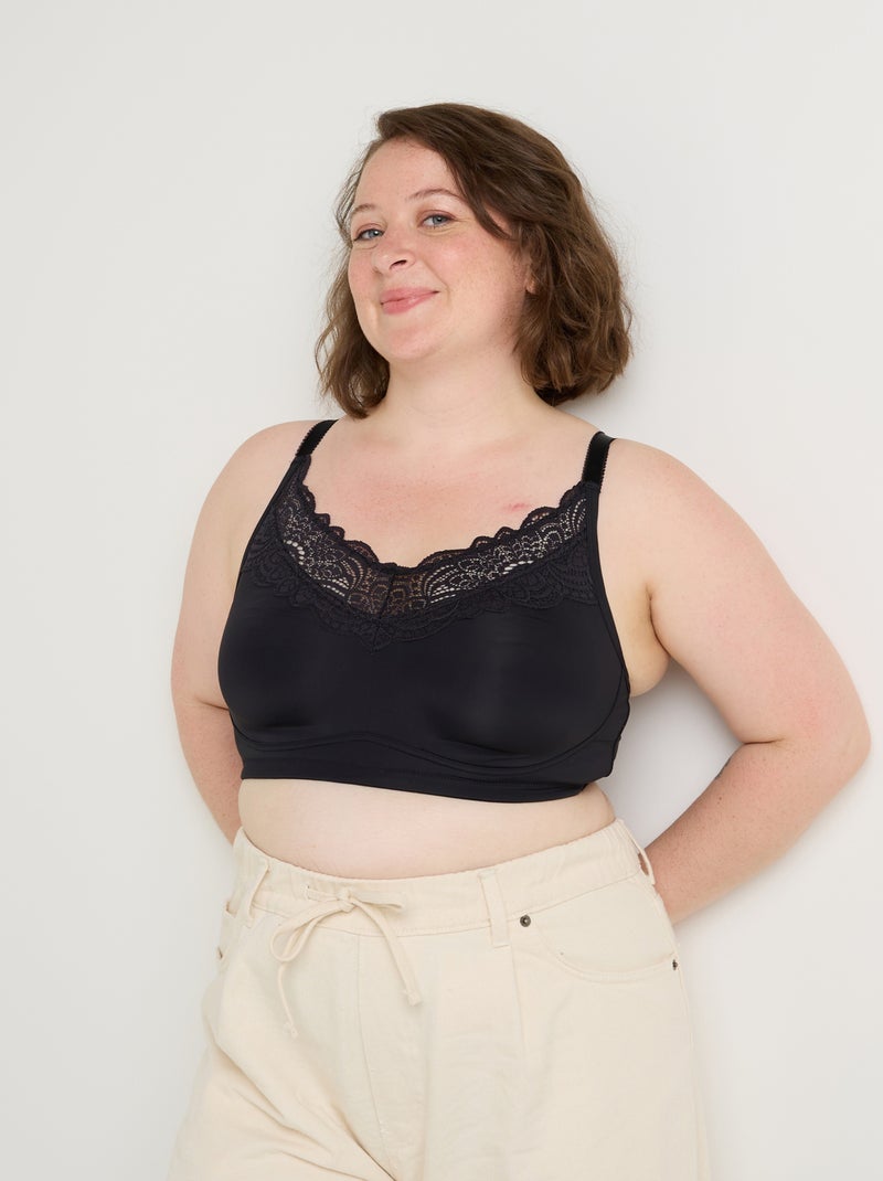 Brassiere post-operatoire Dentelle - RougeGorge Lingerie Noir - Kiabi
