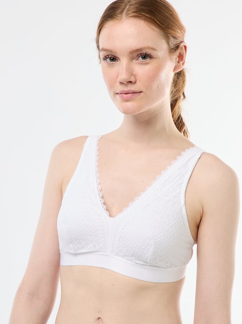 Brassière post-opératoire en dentelle - Kiabi