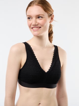 Brassière post-opératoire en dentelle