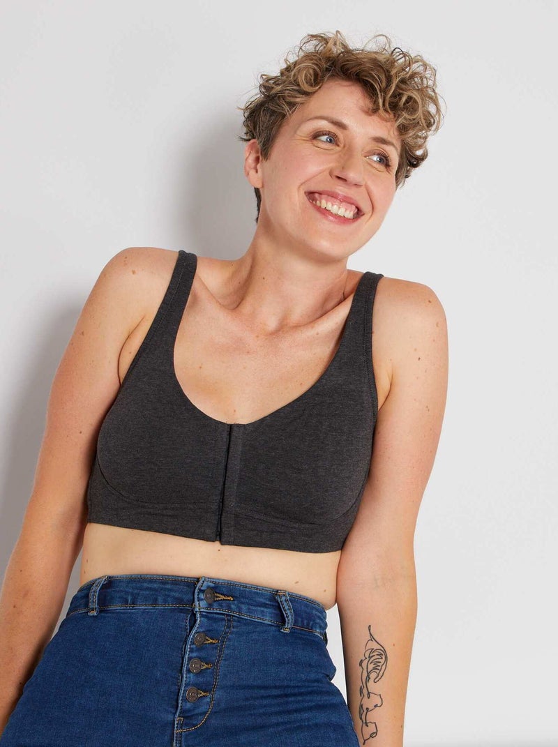 Brassière post-opératoire gris foncé - Kiabi