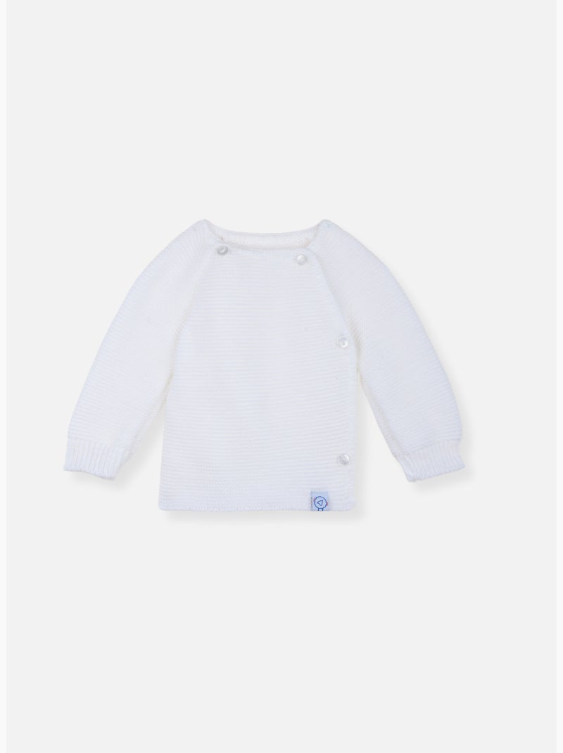 Brassière pour bébé 4 boutons Blanc - Kiabi