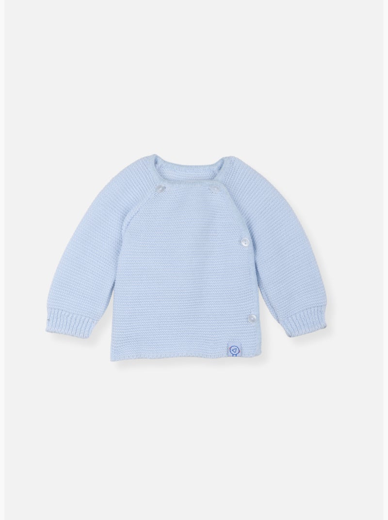 Brassière pour bébé 4 boutons Bleu - Kiabi