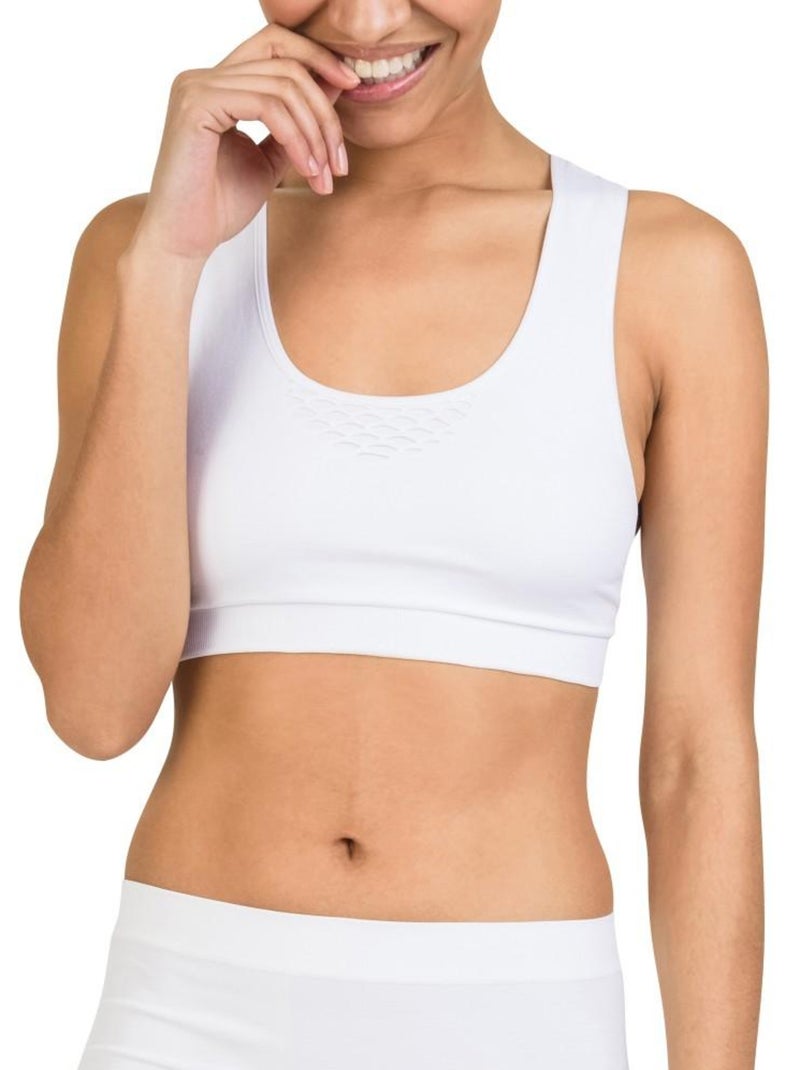 Brassière raffermissante sport Cellutex Blanc - Kiabi