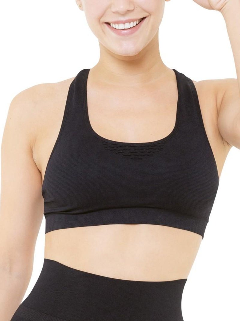 Brassière raffermissante sport Cellutex Noir - Kiabi